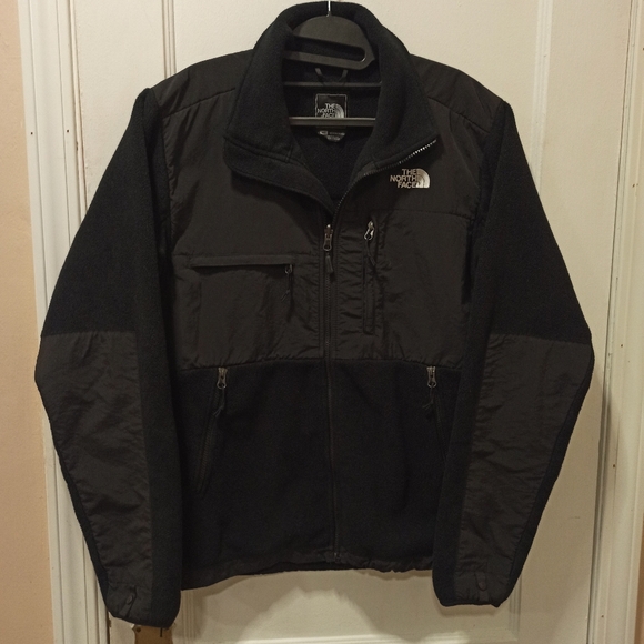 The North Face Other - Men's The North Face Denali Polartec fleece hooded black zip-up jacket coat, M